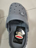 大嘴猴大嘴猴踩屎感凉拖鞋居家户外防滑情侣外穿女洞洞鞋沙滩凉鞋男防臭 陨石灰 42-43 实拍图