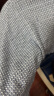 兆君2024春夏新款桑蚕丝时尚撞色短袖针织T恤女圆领简约薄款上衣 灰蓝色 165/L 晒单实拍图