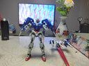 万代（BANDAI）Gundam 高达拼插拼装模型玩具 MG 1/100 NT敢达万圣节礼物 【送LED灯*2】00R发光版 5063082 实拍图