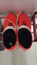 卡尔美（KELME）儿童足球鞋魔术贴免系带碎钉TF透气学生球鞋6873003 荧光橙 39 实拍图