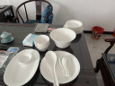 玛戈隆特碗碟套装国瓷高端骨瓷餐具纯白浮雕礼盒包装事事如意6人份32头 晒单实拍图