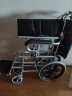 森立手动轮椅车轻量便携式手推小轮轮椅 可折叠轻便小巧免充气轮胎老年人残疾人代步车  晒单实拍图