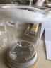 万佳臻 茶杯茶水分离杯玻璃带把泡茶杯大容量绿茶杯喝茶杯办公室水杯 厚底云雾杯|黄把|400ml 实拍图