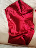 红豆居家【红色本命年】女士纯棉鸿运婚庆喜事大红睡衣女骐骥红 中国红 L 实拍图