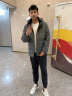 波司登（BOSIDENG）【低调风】羽绒服新国标90绒男短款新升级版型高包容连帽保暖外套 石墨灰8186 XL 185/104A 实拍图