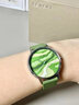 FEYERT小众轻奢特色设计大表盘高级感手表男女生款情侣石英表 绿色 实拍图
