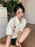 蝶娇诺（DIEJIAONUO）连衣裙女装2025年夏季新款韩版甜辣妹小个子学院风穿搭牛仔短裙子 上衣+裙子 M 实拍图