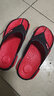 回力（Warrior）人字拖鞋男士沙滩鞋轻便舒适塑胶男鞋颗粒按摩拖鞋男 红色 42 实拍图
