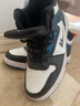 回力（Warrior）男鞋高帮鞋子男士休闲鞋男冬季百搭板鞋学生跑步滑板运动鞋白黑40 实拍图
