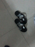鸿翔益克益克拖鞋人字拖男防滑耐磨轻便情侣款沙滩鞋夹趾凉拖鞋 全黑 40 (260mm) 实拍图
