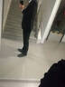 传棨 西服套装男三件套修身免烫商务职业正装西装外套新郎结婚礼服 一粒扣黑色【西服+马甲+衬衫+西裤】 170/46 实拍图