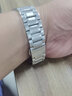 手表钢带男女士不锈钢手表带 金属蝴蝶扣代用名匠天梭力洛克卡西欧罗西尼系列精钢手表链配件 钢色 20mm 实拍图