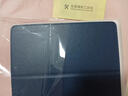 亖燚 苹果2021ipad保护套10.2皮套轻薄第九代全包8防摔9.7英寸air1支架mini6外壳 深蓝色（保护套+钢化膜） air1/2-iPad5/6（9.7寸） 实拍图