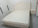 全友家居美式板式床1.8米x2米双人大床现代主卧室高箱储物收纳公主床 箱体|床+床头柜*2+2K床垫 1.8*2m 实拍图