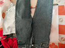 亨亚晟冬季高腰牛仔裤女加绒加厚弹力紧身显瘦外穿保暖长裤女 灰蓝色长裤【加绒加厚】 29码，腰围2尺2，建议110-119斤 实拍图