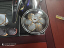 器美优品 镶金银琉璃玉瓷功夫茶具套装玉石加厚盖碗茶杯茶壶整套礼物送礼 金镶玉琉璃套组（14头大套组） 实拍图