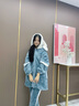 雅鹿睡衣女秋冬季珊瑚绒加厚加绒女士睡衣冬天保暖法兰绒家居服套装 NSJLY-KS211奶油蓝腊肠小狗 M 【建议85-100斤】 实拍图
