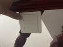 品益 床头遥控开关无线遥控220v灯家用智能面板双控随意贴卧室免布线  二开升级套装【7号电池】 实拍图