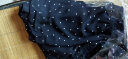 莎妮朵罗大码女装胖妹妹夏装新品胖人显瘦款V领波点遮肚子雪纺连衣裙17142 黑色 3XL建议140-160斤穿着 实拍图