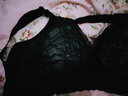 雅黛俪内衣女文胸无钢圈大胸显小全罩杯薄款胸罩收副乳聚拢蕾丝大码乳罩 醇黑 80C /36C 实拍图
