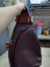 钢琴师真皮防盗双肩包女2026新款时尚休闲软皮头层牛皮皮质女士防偷背包 咖啡配棕简版 实拍图