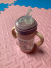 益特龙 宝宝儿童水杯吸管杯学饮杯鸭嘴杯婴儿奶瓶6个月以上直饮水杯背带 鸭嘴杯款 粉色（含手柄） 晒单实拍图