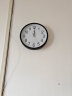 北极星（POLARIS）挂钟 时尚创意客厅钟表 简约石英钟12英寸2842黑色 实拍图