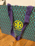 Tory Burch 汤丽柏琦 T MONOGRAM 迷你提花斜挎水桶包TB 80534 海军蓝 405 实拍图