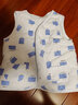 舒贝怡儿童马甲保暖婴儿衣服坎肩男女童宝宝夹棉马夹上衣外套  蓝 100CM 实拍图