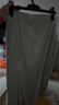 无印良品（MUJI）女式 麻混 弹力 直筒裙 长半身裙女春款裙子半裙 中长裙 女装 浅灰色 M (160/66A) 实拍图