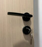 名门 静音门锁室内卧室分体静音锁黑色房门把手实木门锁家用美式锁具 【四重静音】哑黑 右开 实拍图