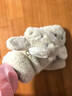 妙奕嘉手套冬季女翻盖露指毛绒半指儿童滑雪保暖女士骑车手套加绒学生 米色兔子毛绒手套【可翻盖】 实拍图