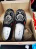 布舍元 传统刺绣虎头纹汉服鞋休闲布鞋老北京布鞋男 211-9017 黑色 38  实拍图