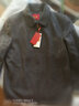 红都冬装加厚羊毛男士夹克加绒加厚爸爸装中老年翻商务男装外套 灰色JK9803-2加绒款 XL (180/96A) 实拍图