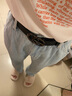 Caluom Kaiol女士皮带真皮时尚百搭腰带女纯牛皮ins女式裤带生日礼物送女友 0047专柜礼盒/百搭枪色 95cm 请备注身高和体重 实拍图