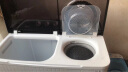 海尔（Haier）洗衣机半自动双缸双桶筒脱水机甩干机大容量家用双动力双杠波轮 【XPB150 828S】15KG大容量+强力去污 实拍图