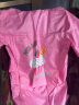 柠檬宝宝儿童卡通雨衣男女童小学雨披斗篷式雨具亲子款带包位收纳袋雨衣 粉色蛋糕 L【建议身高135-150cm】 实拍图