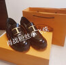 TOD'S【特惠6折】官方女士TIMELESS大T扣皮革乐福鞋高跟单鞋 黑色 38 实拍图