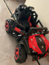 小嘎子儿童电动车四轮可坐儿童电动可坐人玩具车可坐人 高配红|皮座+普通电瓶+四驱+硬胎 实拍图