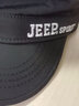 JeepJEEP吉普帽子男夏天中老年速干宽檐遮阳帽防晒太阳帽平顶帽男帽 黑色 可调节 实拍图