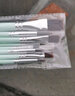 六品堂水粉画笔丙烯水彩笔套装美术生专用绘画尼龙毛笔刷果绿色杆水彩笔初学者学生工具 实拍图