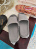 惠夫人拖鞋女夏季居家室内厚底情侣男家居拖洗澡防滑浴室软底家用凉拖鞋 纯色款 浅灰 44-45 (适合43-44码穿) 实拍图