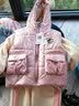 【三件套】乐芭鼠童装女童套装冬装加绒加厚儿童卫衣套装秋冬季婴幼儿女宝宝衣服1-8岁加厚外穿小童服装 白色（粉马甲+白卫衣+白裤子） 110码建议3-4岁(身高100-110cm) 实拍图