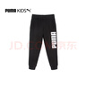 彪马（PUMA）新款儿童长裤男童中大童针织裤子百搭时尚休闲长裤 黑色 104 cm 实拍图
