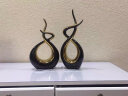 格熙伦电视柜摆件客厅酒柜装饰品家居玄关办公室工艺品现代轻奢高档高端 飞鹰大号+黑金火摆件一对 实拍图