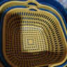 欧丽雅【6件套】洗菜篮沥水篮储物收纳置物架1 六件套-蓝黄 实拍图