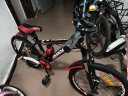 凤凰（Phoenix）儿童自行车山地车男女学生脚踏车6-15岁童车 霸道 黑红色 22寸 晒单实拍图