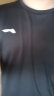 李宁短袖T恤速干【线下同款】运动短袖男女吸汗透气跑步上衣黑色M 实拍图