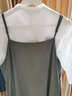 无印良品（MUJI） 女式 泡泡纱吊带连衣裙 BC06CC3S 吊带裙 裙子长裙 烟熏绿色 S-M 实拍图