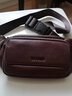 意昂（yi ang）2023新款潮真皮胸包头层牛皮腰包休闲户外运动跑步大容量男士包包 啡色【8066】 实拍图